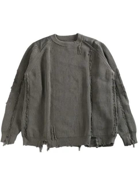 Y's distressed sweater