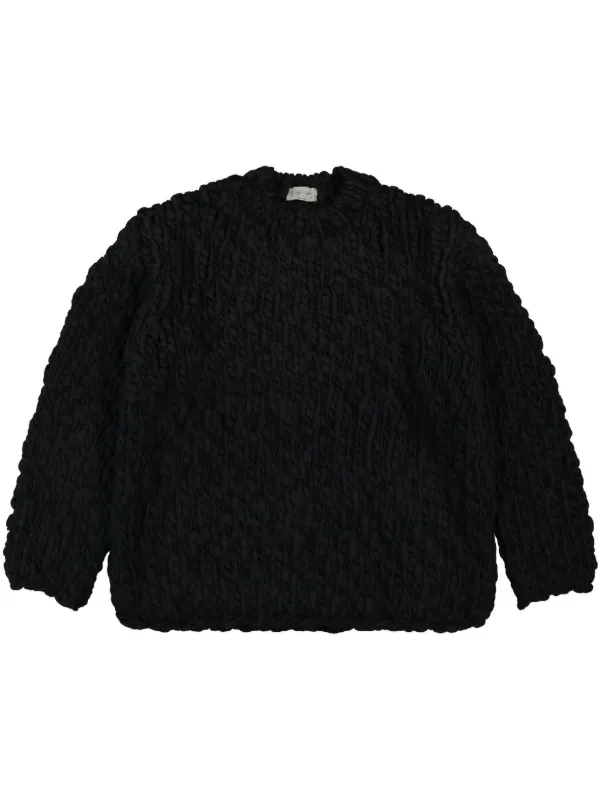 Yohji Yamamoto クルーネックセーター Yohji Yamamoto クルーネック セーター | ブラック | FARFETCH JP