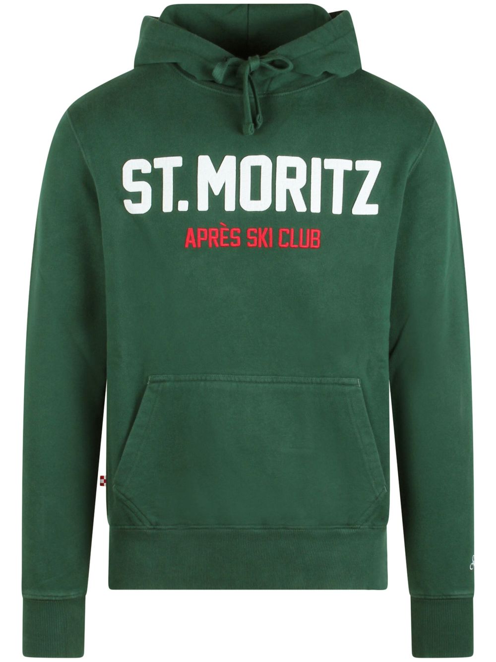 MC2 Saint Barth logo-patch hoodie - Green