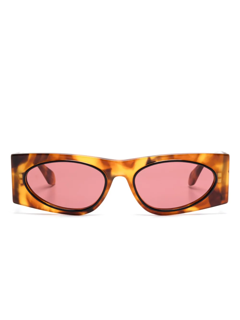 Alaïa lentes de sol con armazón rectangular | marrón | Image 1