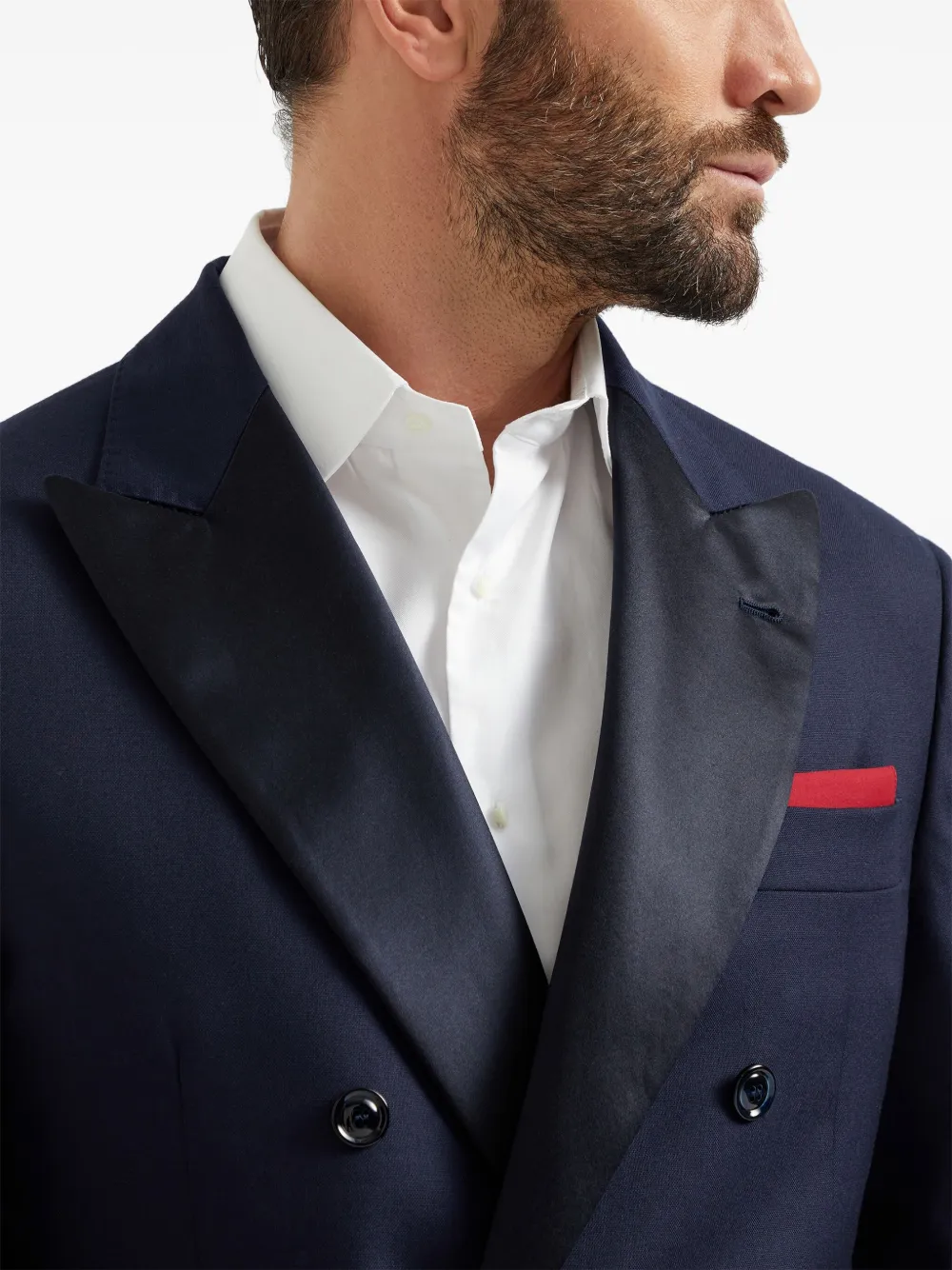 Brunello Cucinelli Kasjmier blazer Blauw
