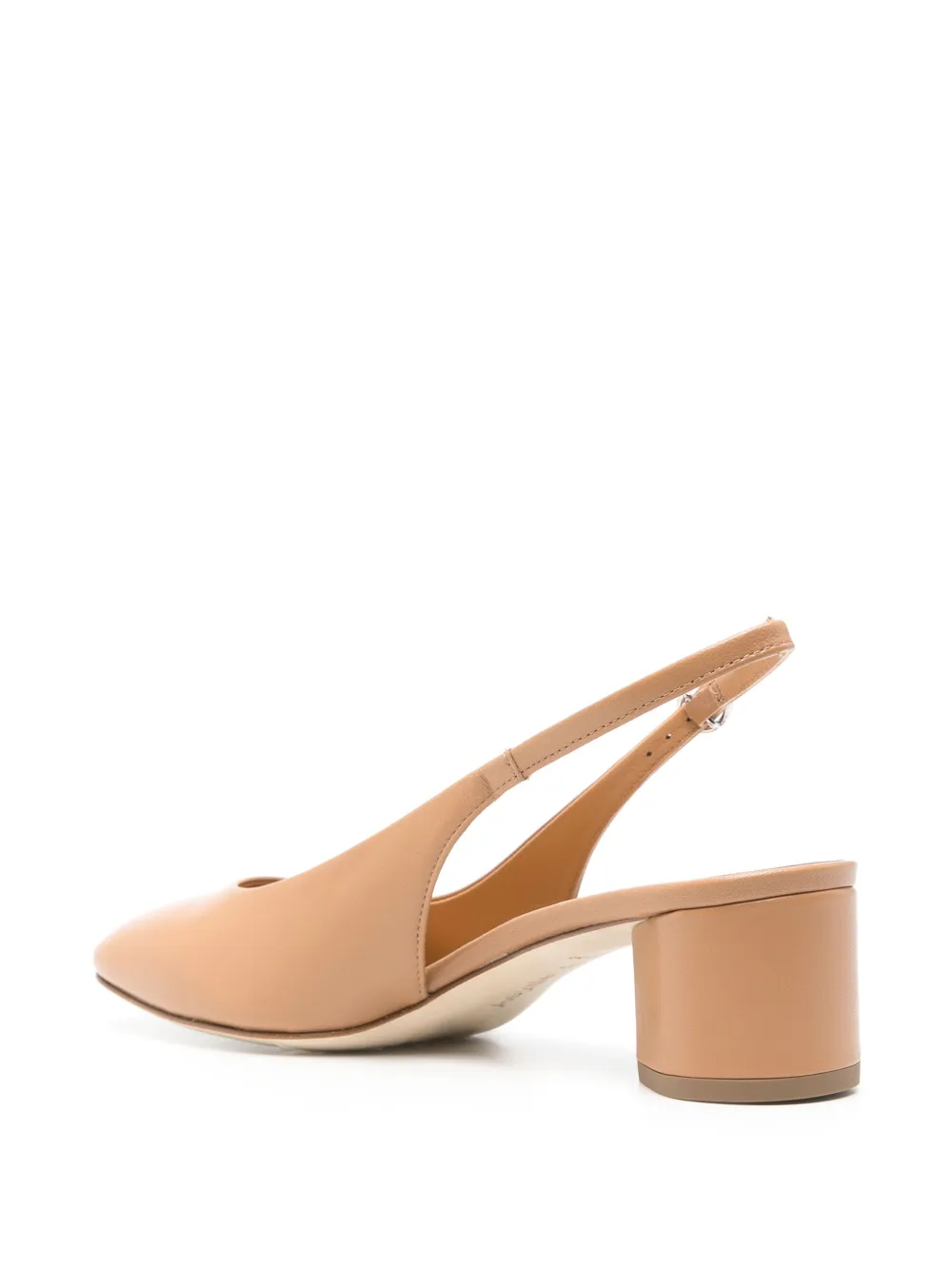 Aeyde 50mm leather slingback pumps Neutrals