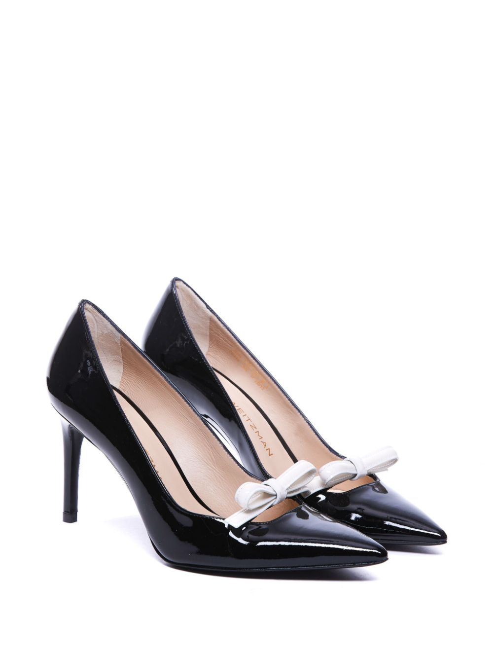 Stuart Weitzman 85mm Felicity Bow pumps - Zwart