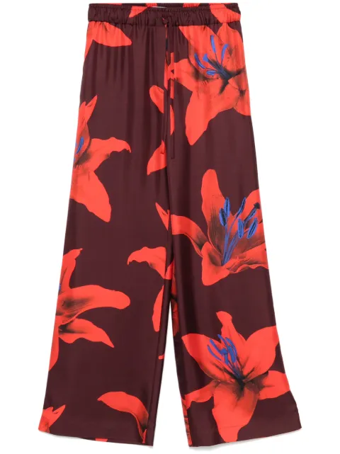 Alexander McQueen floral-print trousers