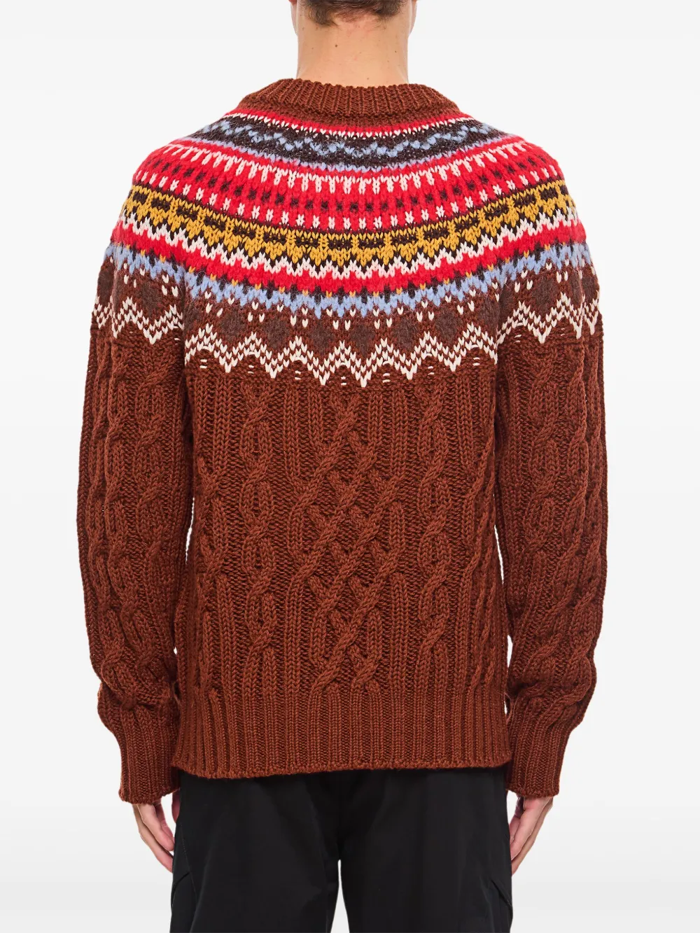 Moncler Grenoble Sweater met ronde hals Rood