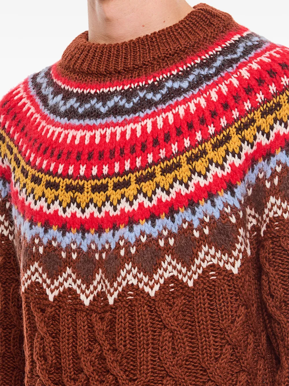 Moncler Grenoble Sweater met ronde hals Rood