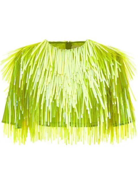 Sportmax Petalo cropped top