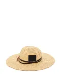 Plan C straw fedora hat - White