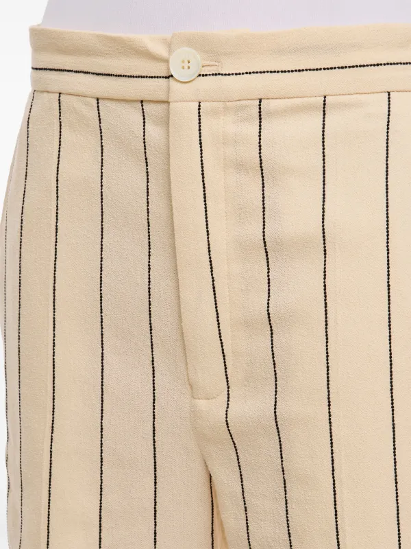 Setchu Striped Trousers | Neutrals | FARFETCH JO