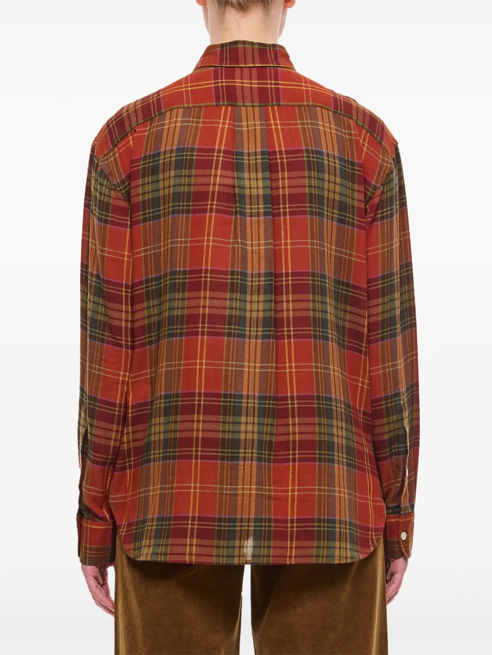 Polo Ralph Lauren Geruit blouse Oranje