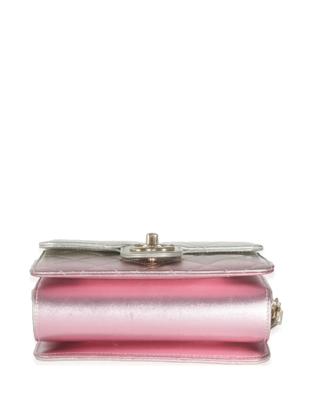 Pre-owned Chanel 2021-2023 Like A Wallet Shoulder Bag In Silver