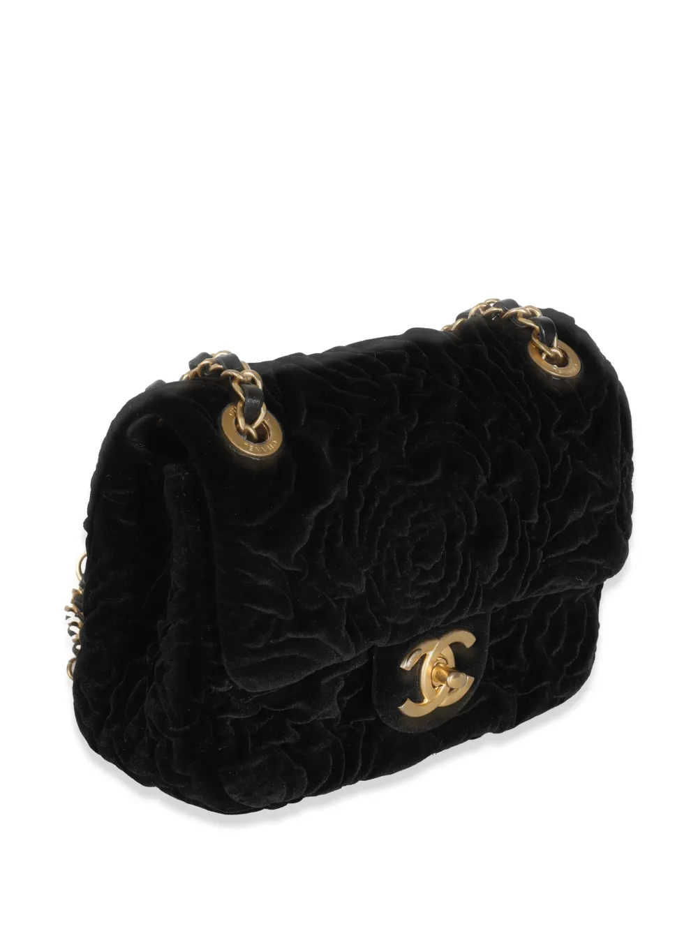 Pre-owned Chanel Mini Square Flap Shoulder Bag In 黑色