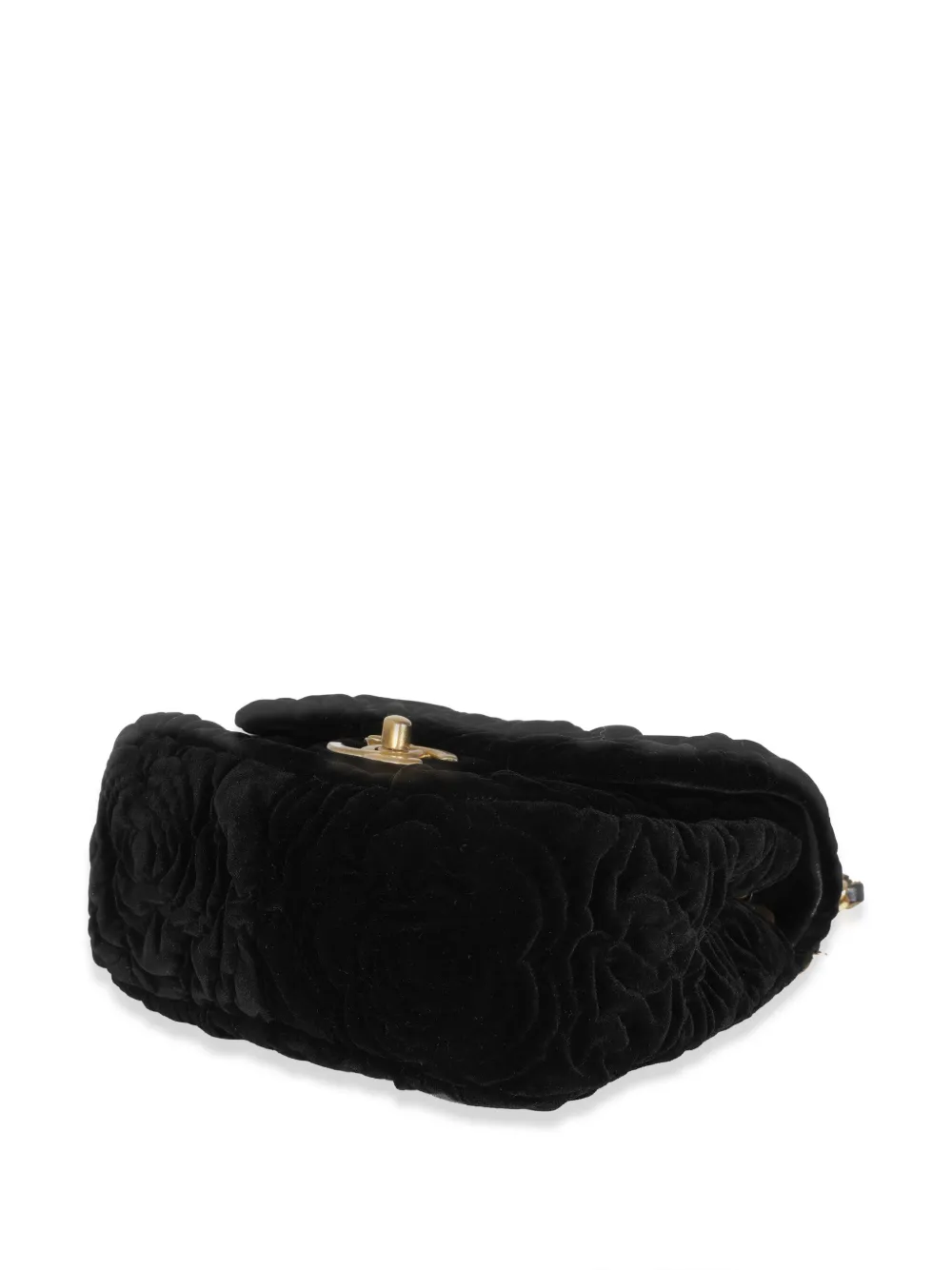 Pre-owned Chanel Mini Square Flap Shoulder Bag In 黑色