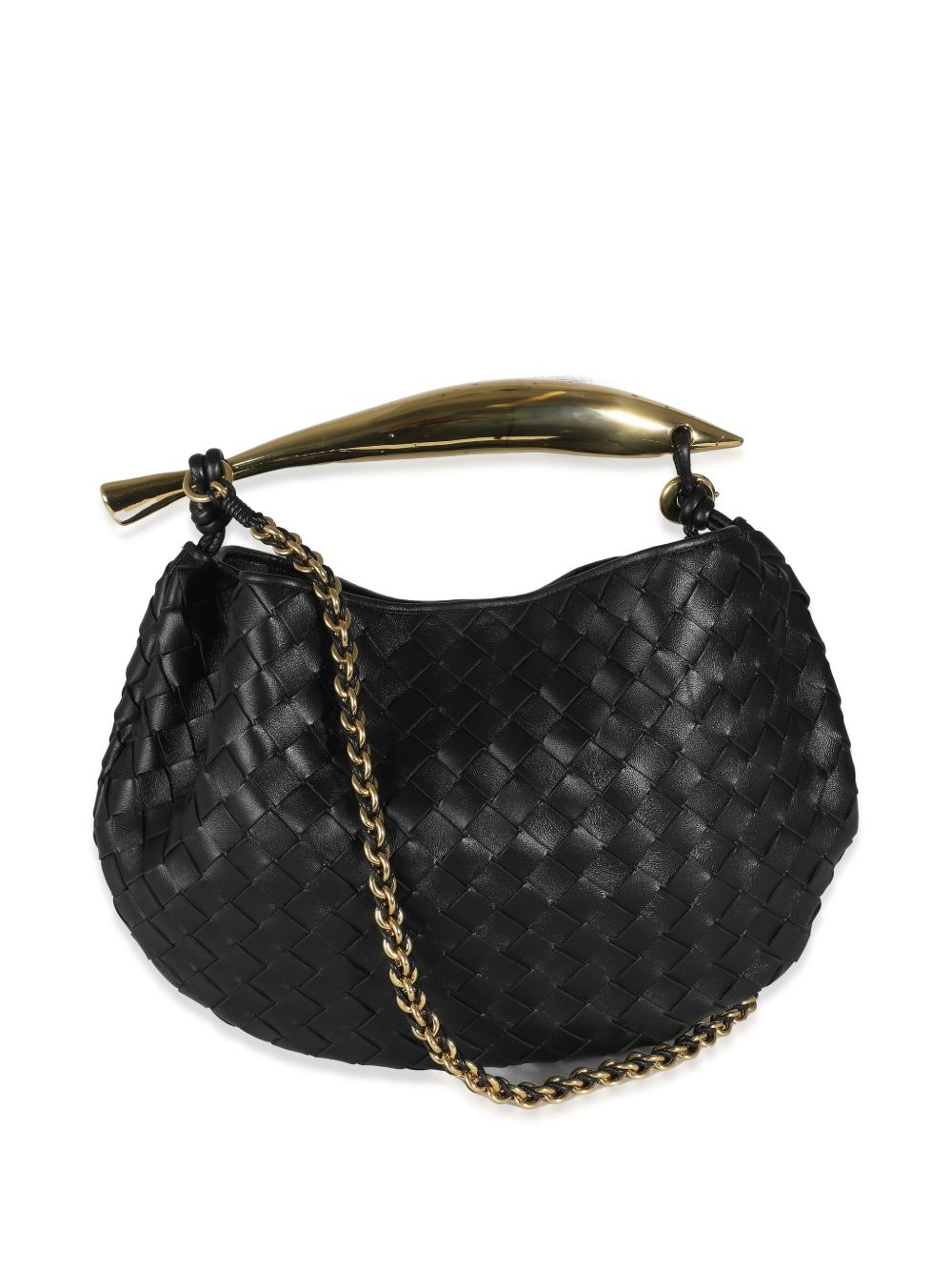 Bottega Veneta Pre-Owned Sardine mini-tas - Zwart