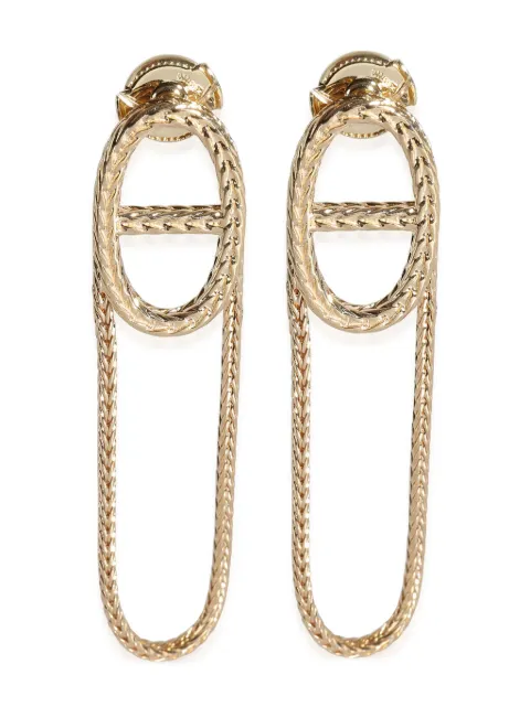 Hermès Pre-Owned pre-owned 18kt yellow gold Chaine D'ancre Danae Earrings