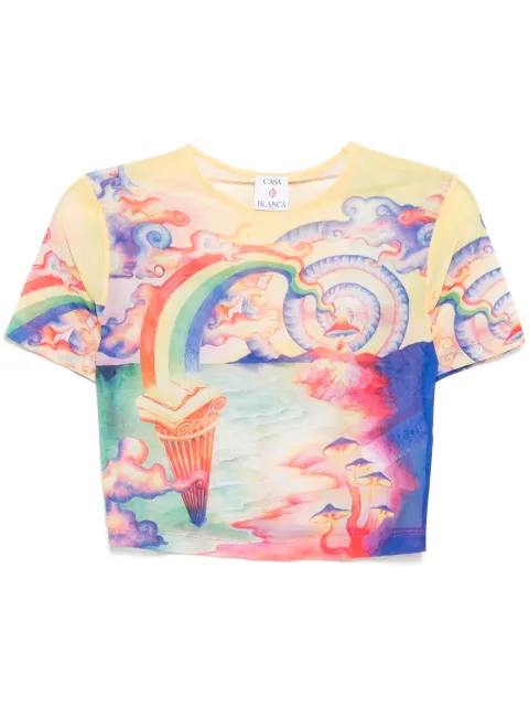 Casablanca baby mesh T-shirt