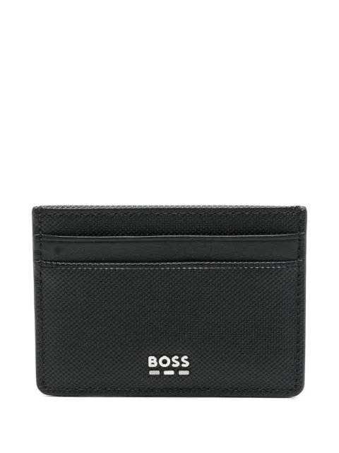 BOSS tarjetero con letras del logo