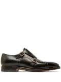 Bally leather monk shoes - Black