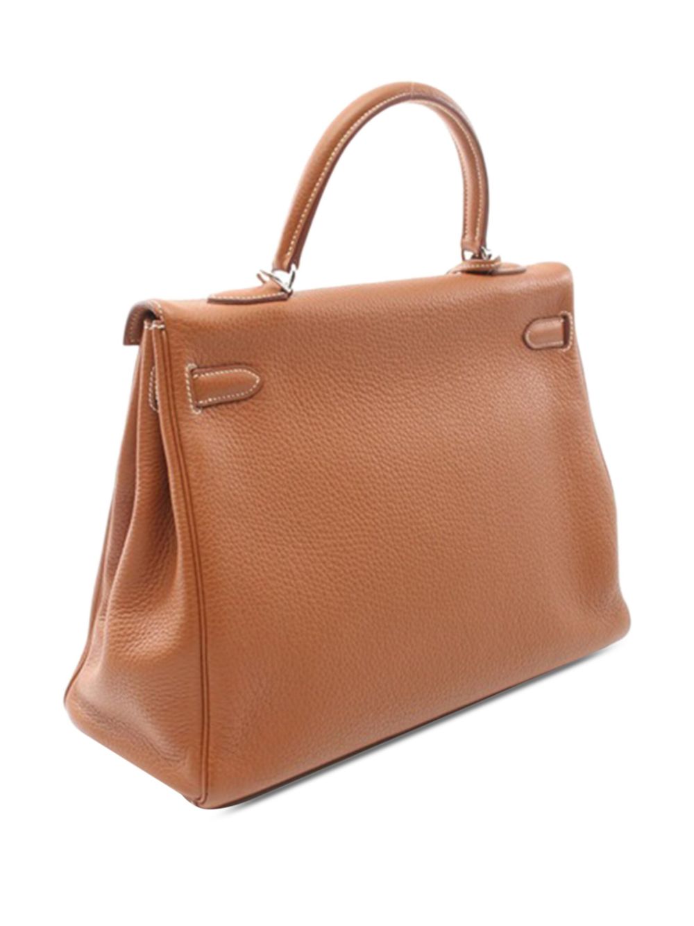 Hermès Pre-Owned 2010 Clemence Kelly II Retourne 35 boekentas - Bruin