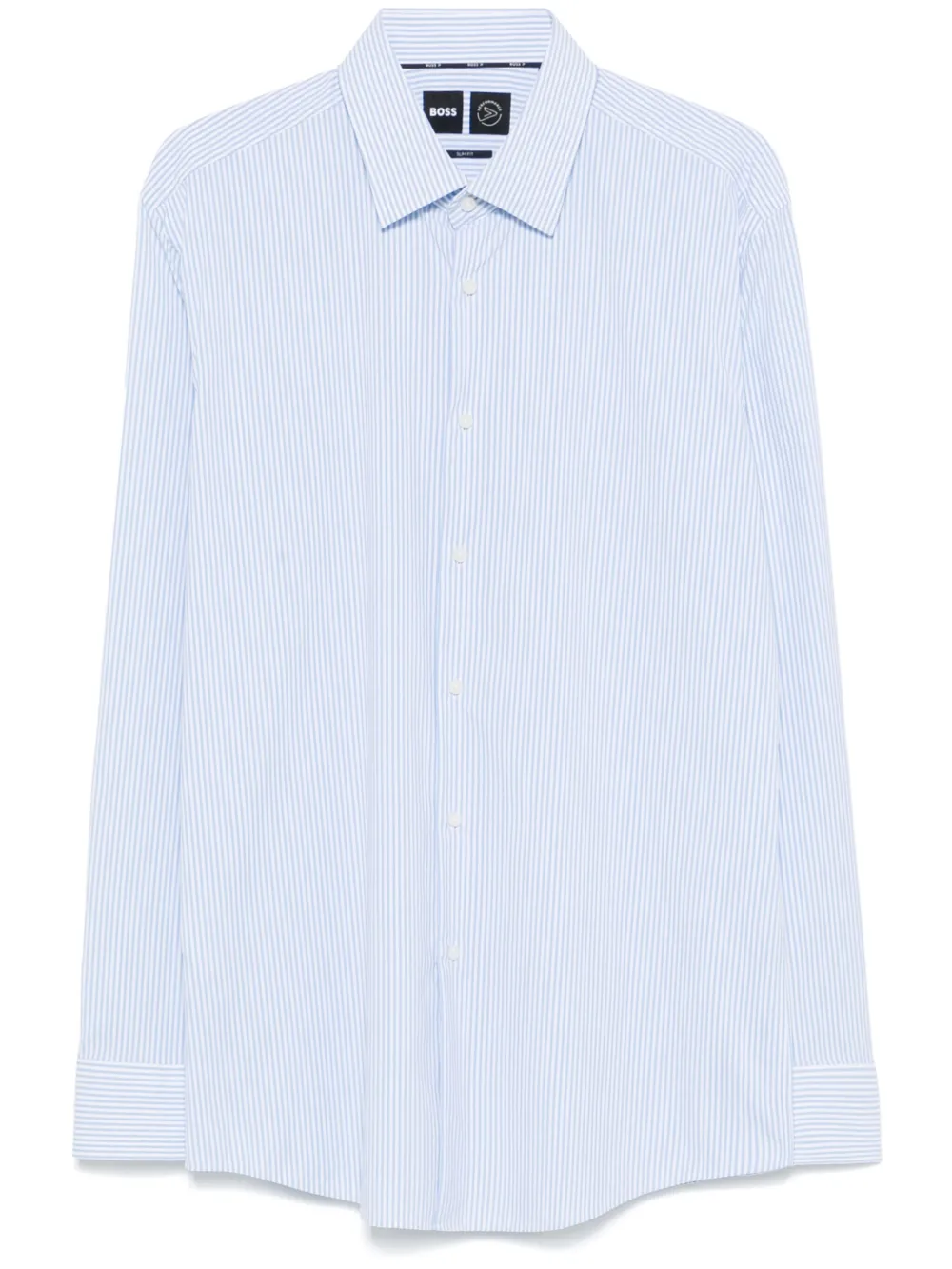 BOSS camisa con rayas estampadas | azul | Image 1