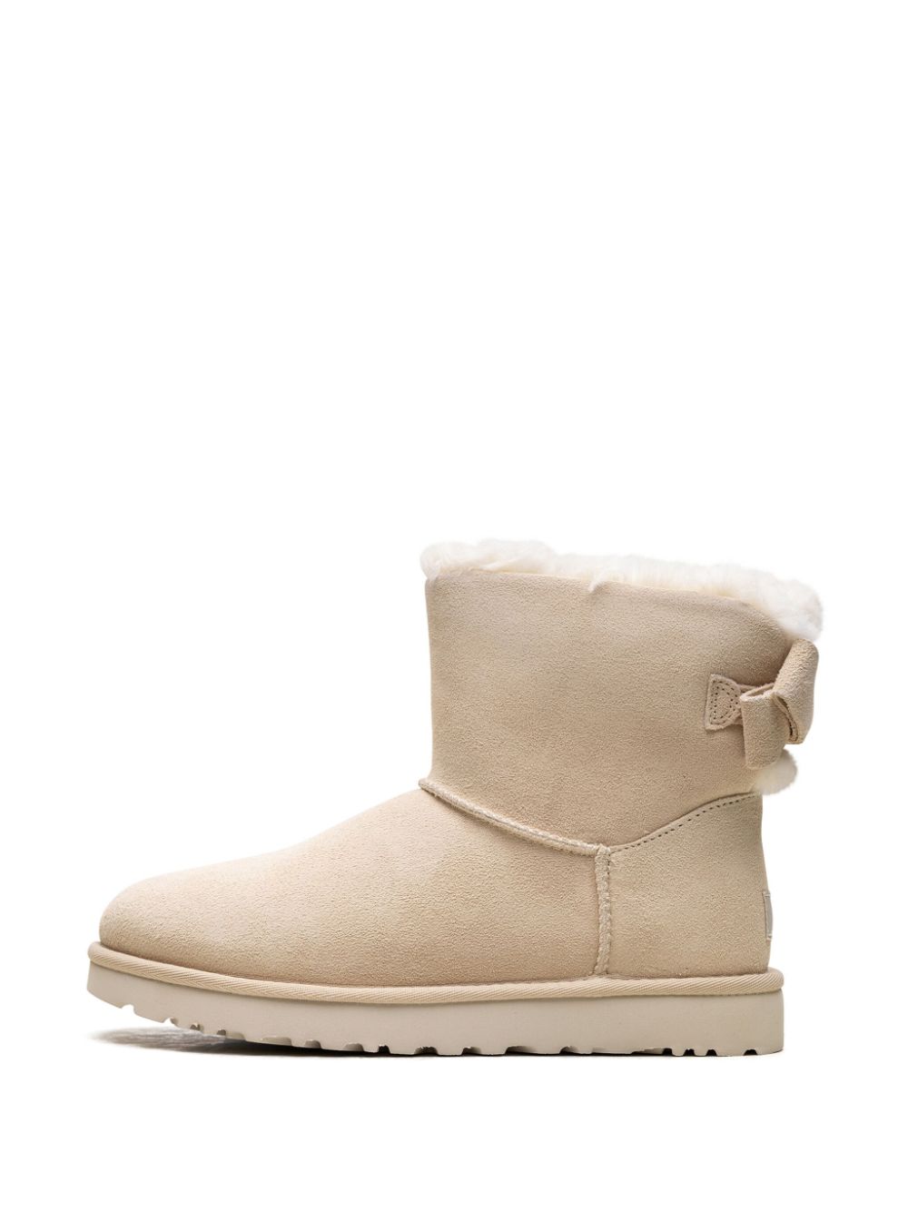 UGG Mini Bailey Suede Bow "Cream" boots Brown