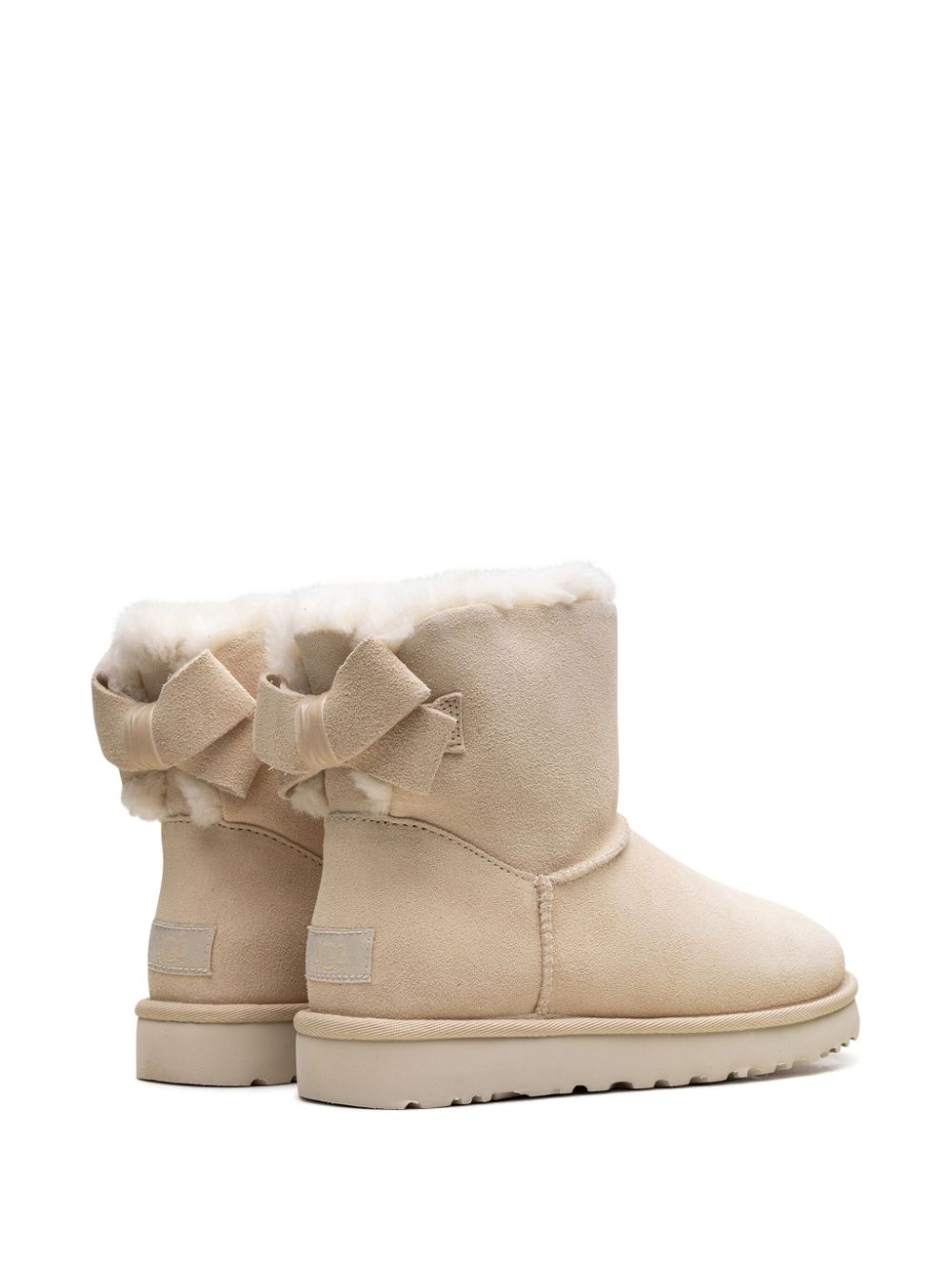 UGG Mini Bailey Suede Bow "Cream" boots Brown