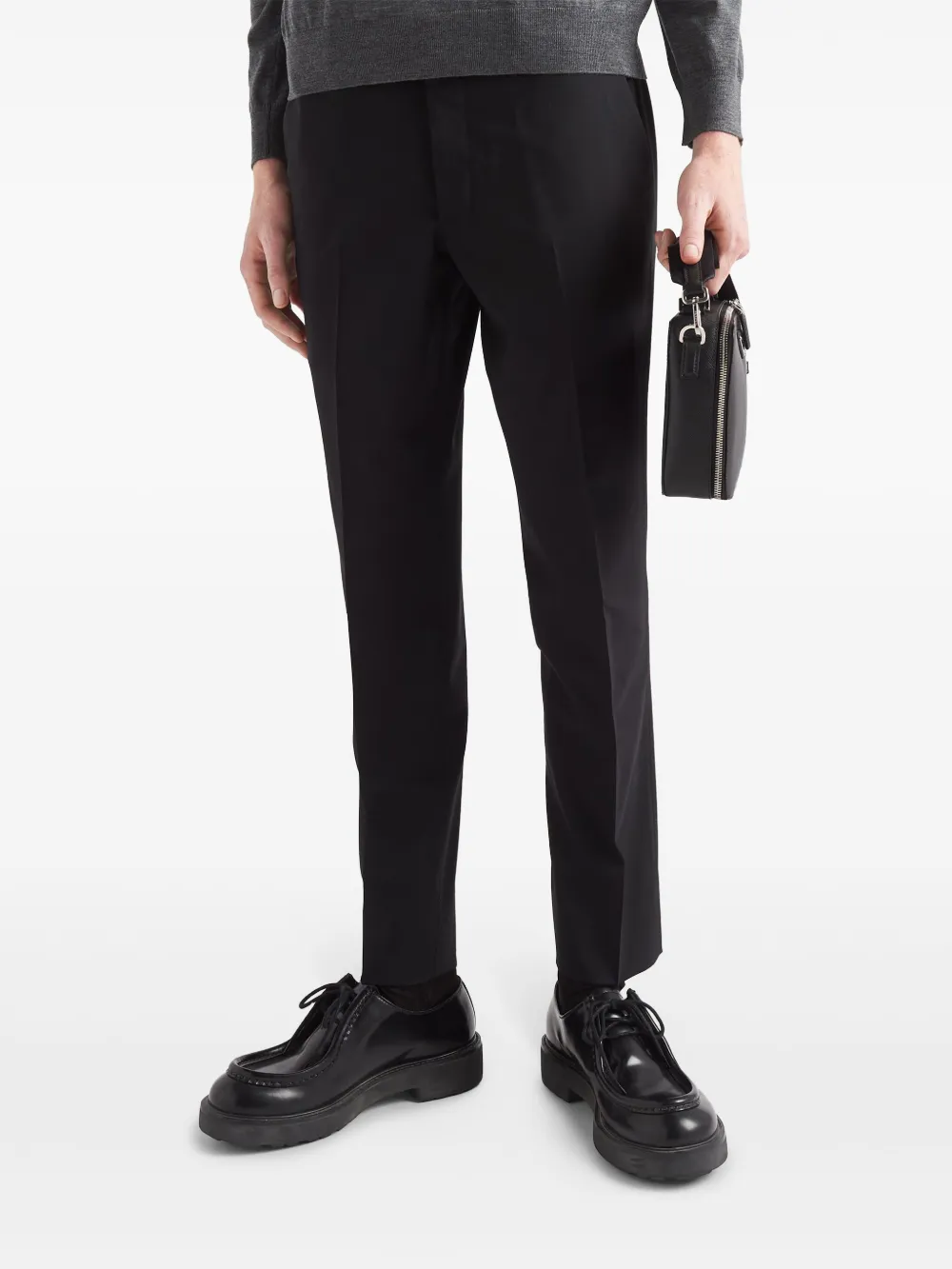 Prada wool trousers Zwart