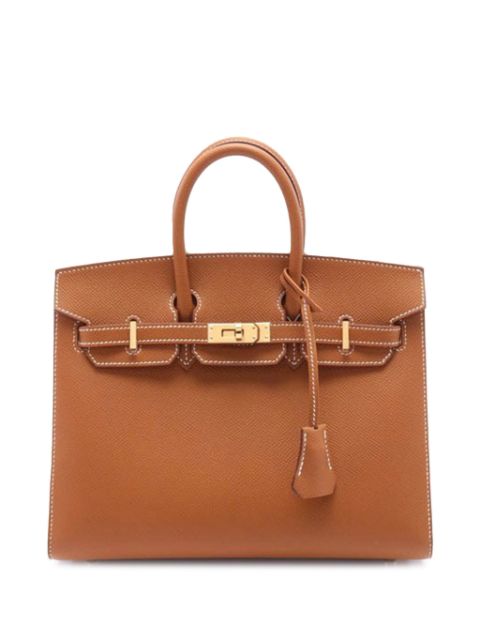 Hermès Pre-Owned Borsa a mano Birkin Sellier 25 in pelle Togo 2024