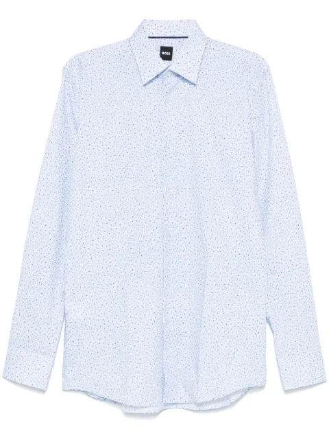BOSS floral-print shirt