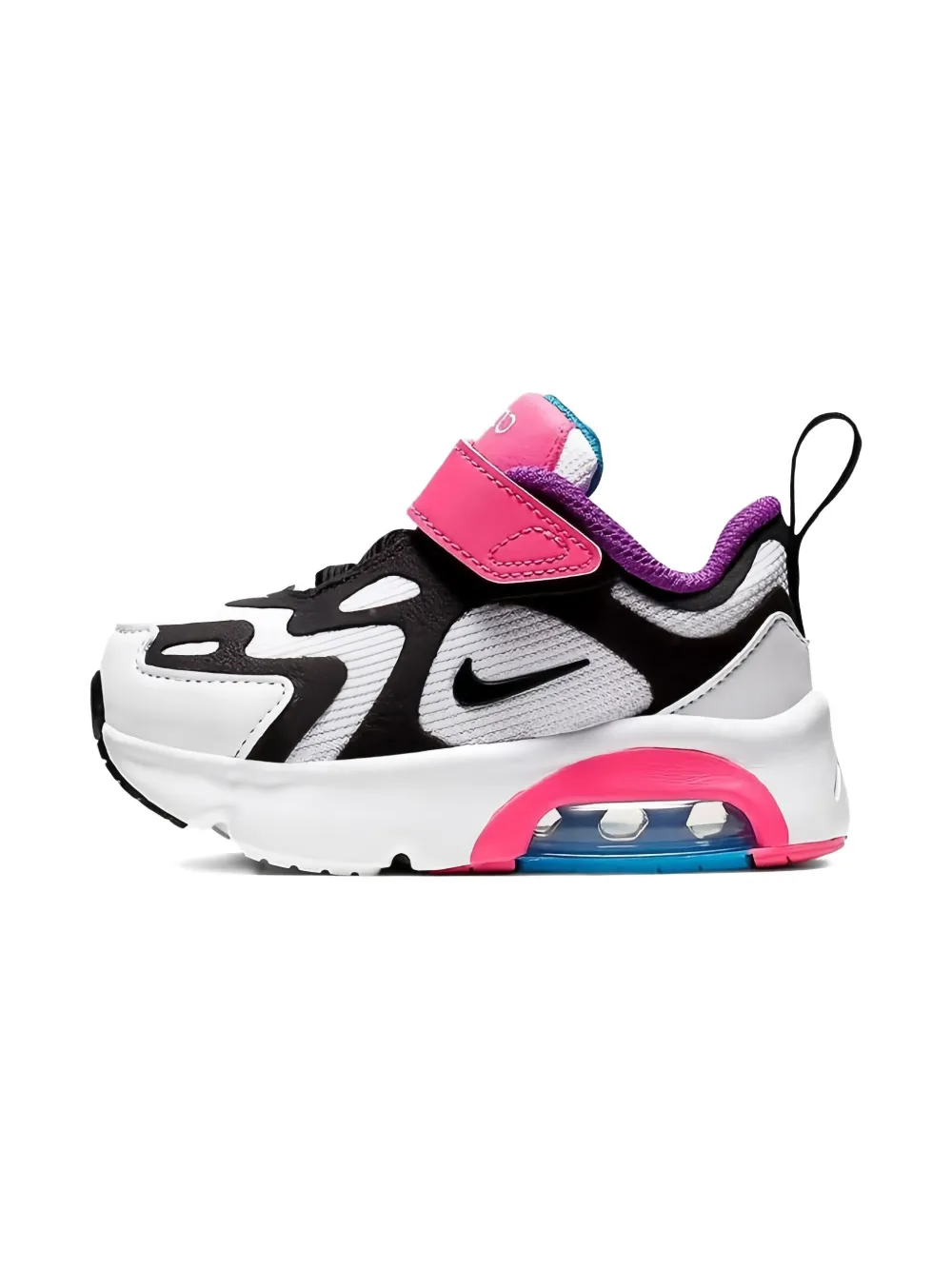 Nike Kids Air Max 200 TD "White Hyper Pink Black" sneakers