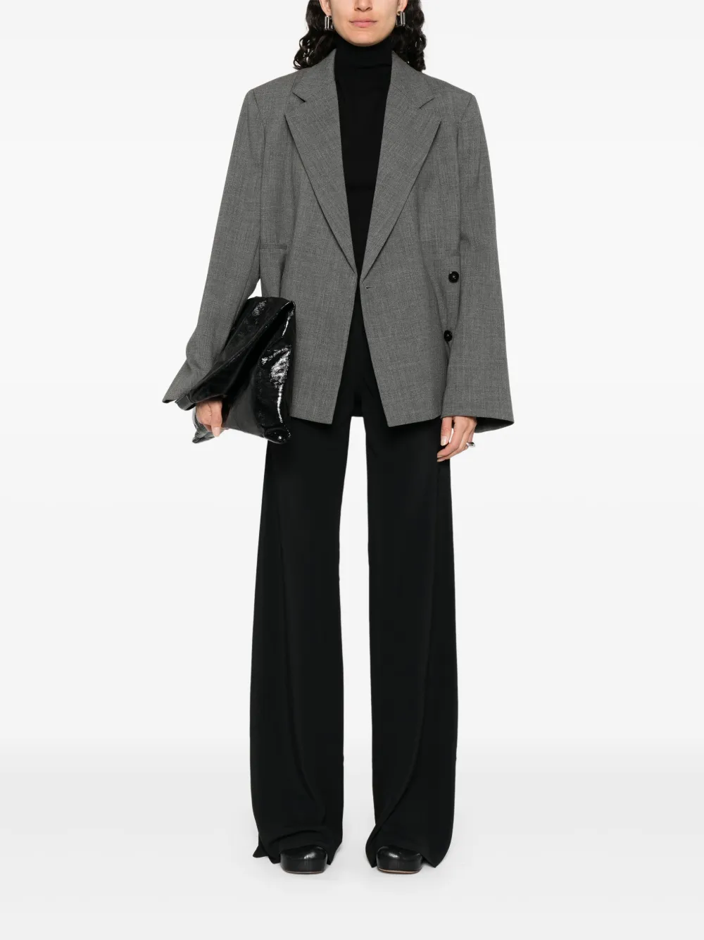 Rick Owens Broek van katoenblend - Zwart
