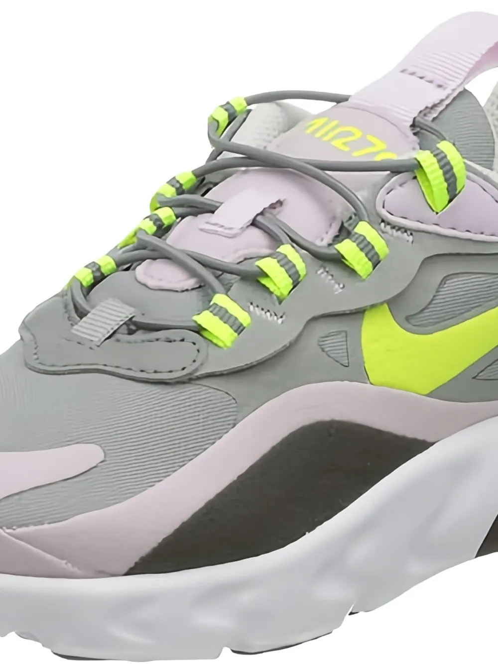 Nike Kids Air Max 270 React "Gunsmoke/Aurora" sneakers | Teen Boy Shoes | Image 2