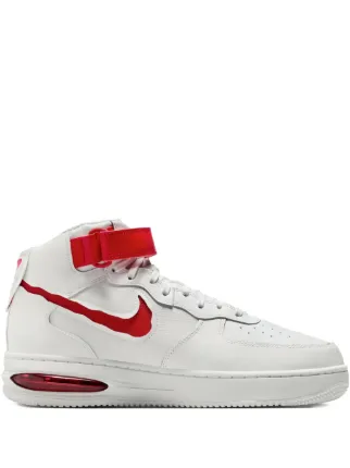 white and university red air force 1