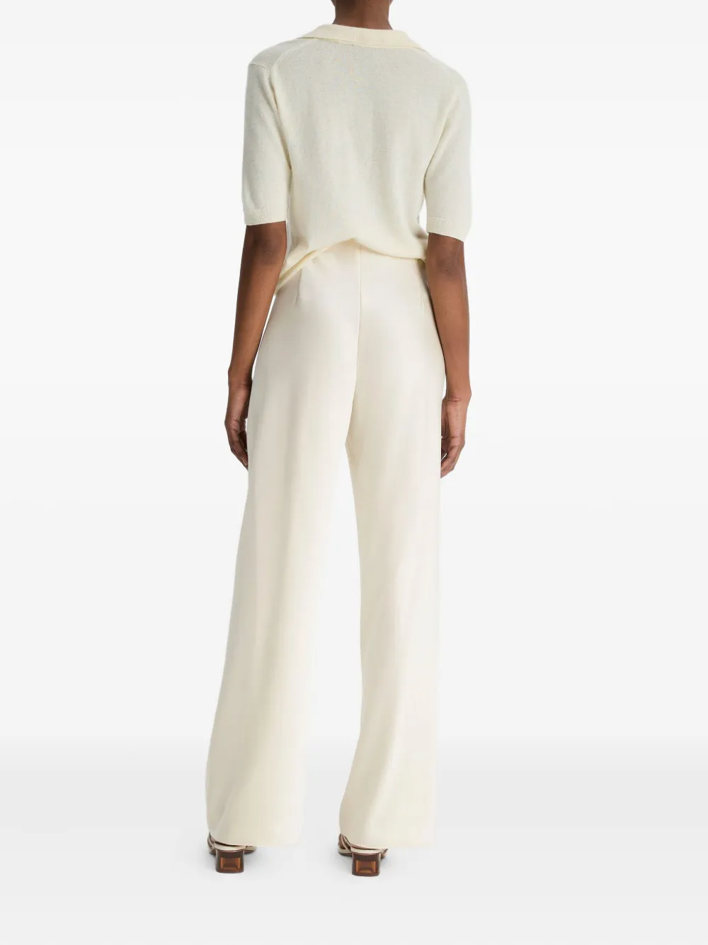 Vince Broek met wijde pijpen Beige