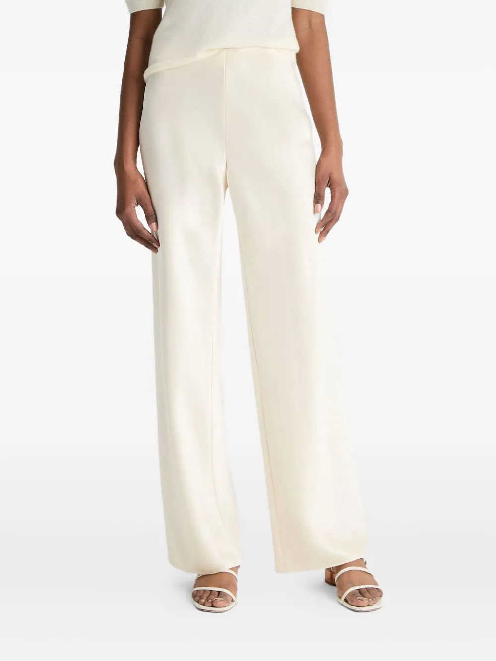 Vince bias-cut trousers | Neutrals | Image 1