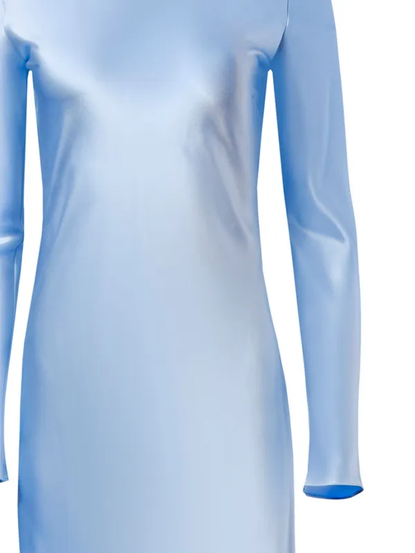 cowl-back silk gown