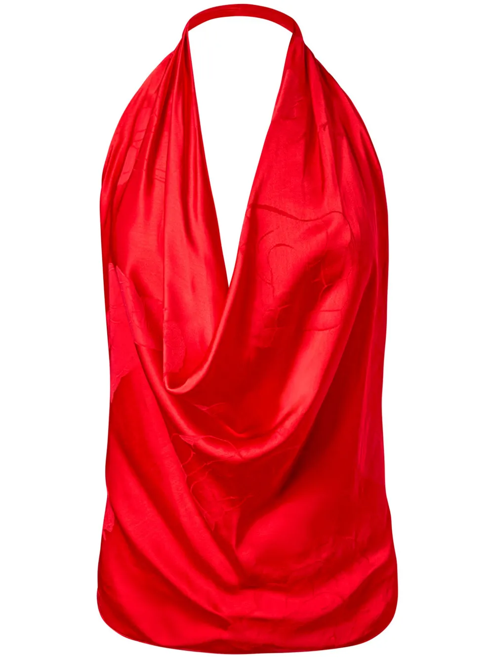 draped silk top