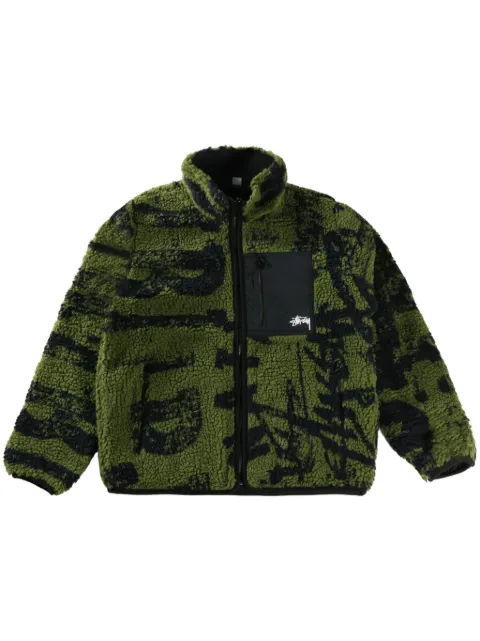 Stüssy printed fleece jacket