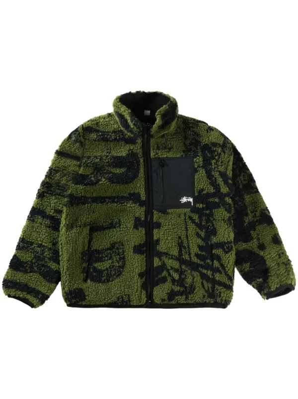 フリース付きジャケット 黒 Stussy STUSSY（ステューシー） ジャケット メンズ Sherpa Reversible