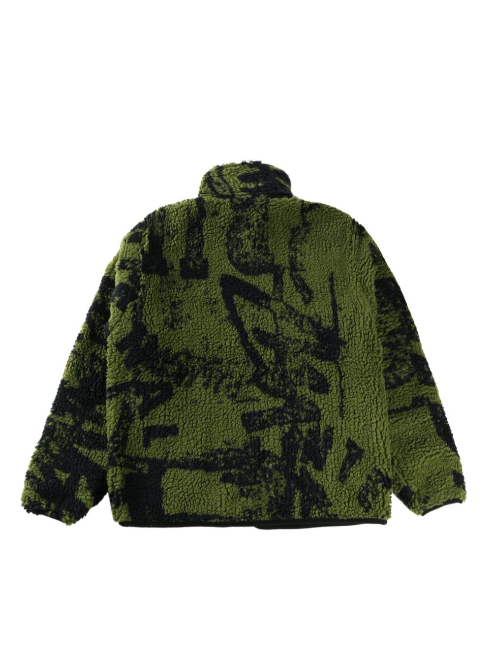 Stüssy printed fleece jacket - Groen