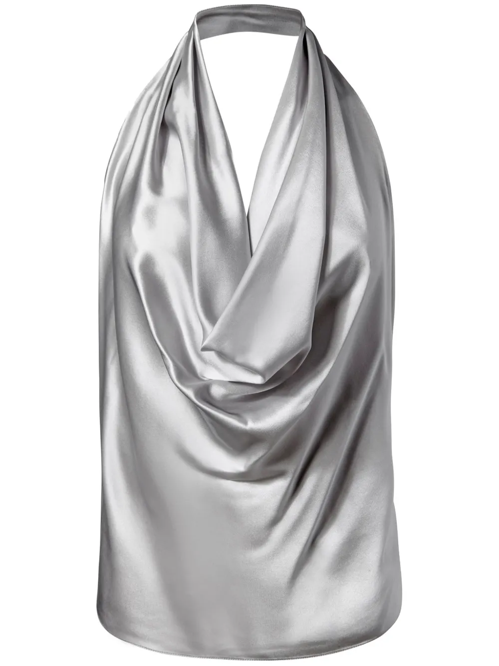 draped silk top