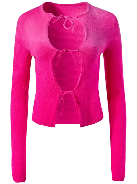 Alejandra Alonso Rojas tie-fastening cashmere cardigan