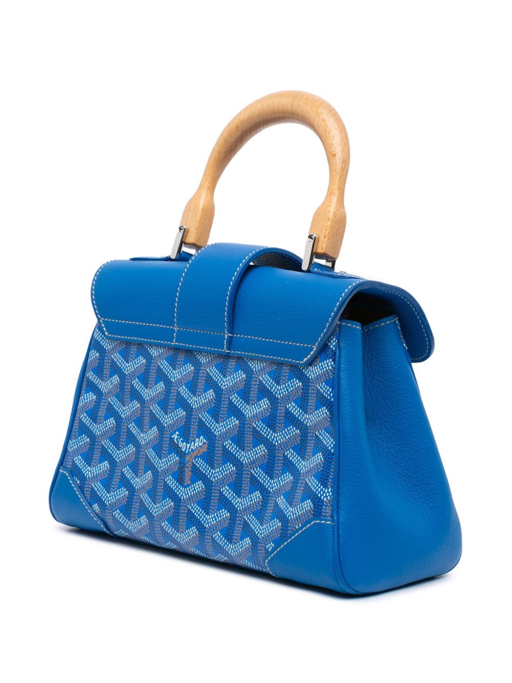 Goyard Pre-Owned 2019 Mini Goyardine Saigon Souple boekentas - Blauw