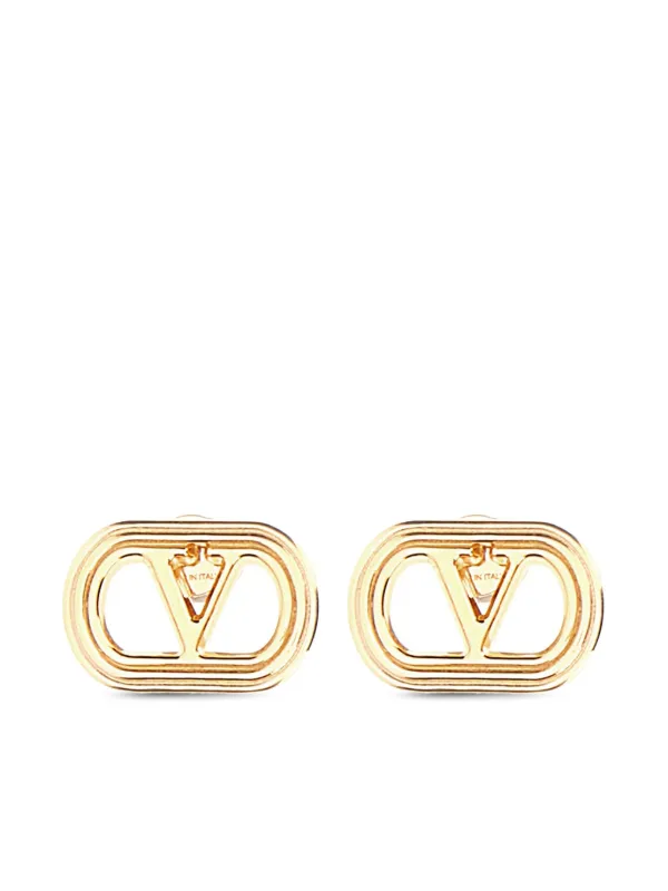 Valentino Garavani Vロゴ シグネチャー ピアス | ゴールドトーン 