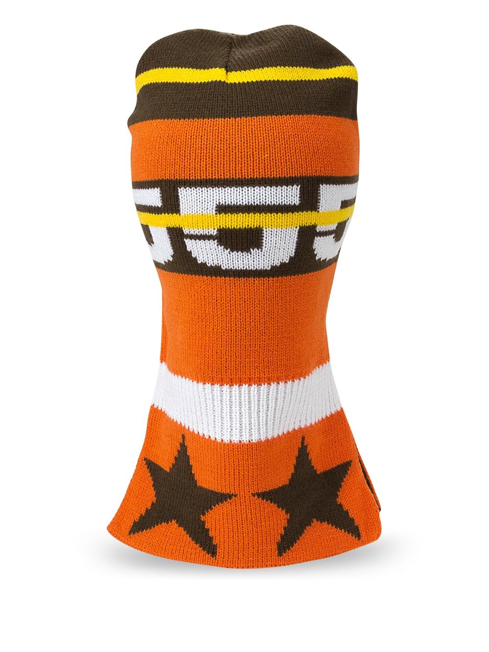 SP5DER logo-intarsia balaclava - Orange