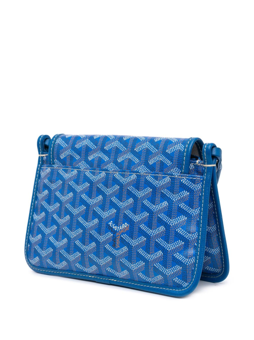 Goyard Pre-Owned 2021 Goyardine Plumet Pocket Wallet crossbodytas - Blauw