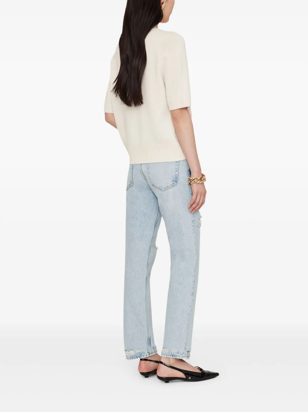 ANINE BING Jackson trui Beige