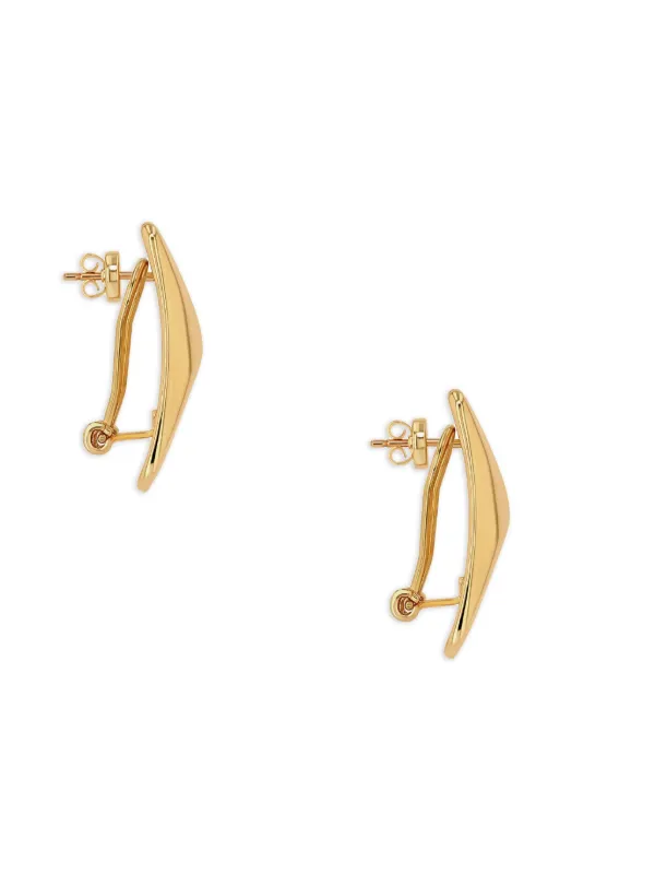 アクセサリーその他 ANINE BING Gold-plated brass earrings ANINE BING Knot earrings for Women - Gold in UAE | Level Shoes