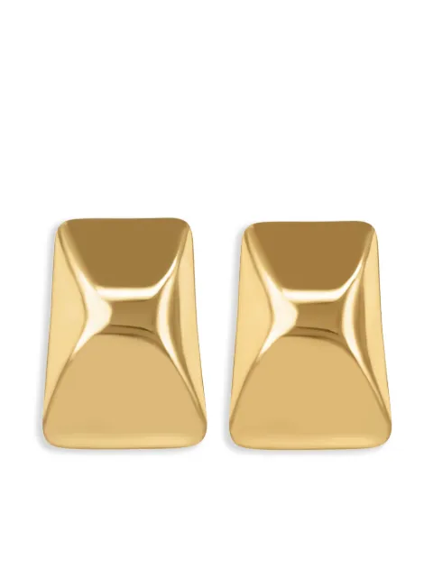 ANINE BING curved rectangle earrings