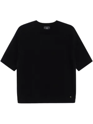Patou logo-jacquard Cropped Top | Black | FARFETCH OM